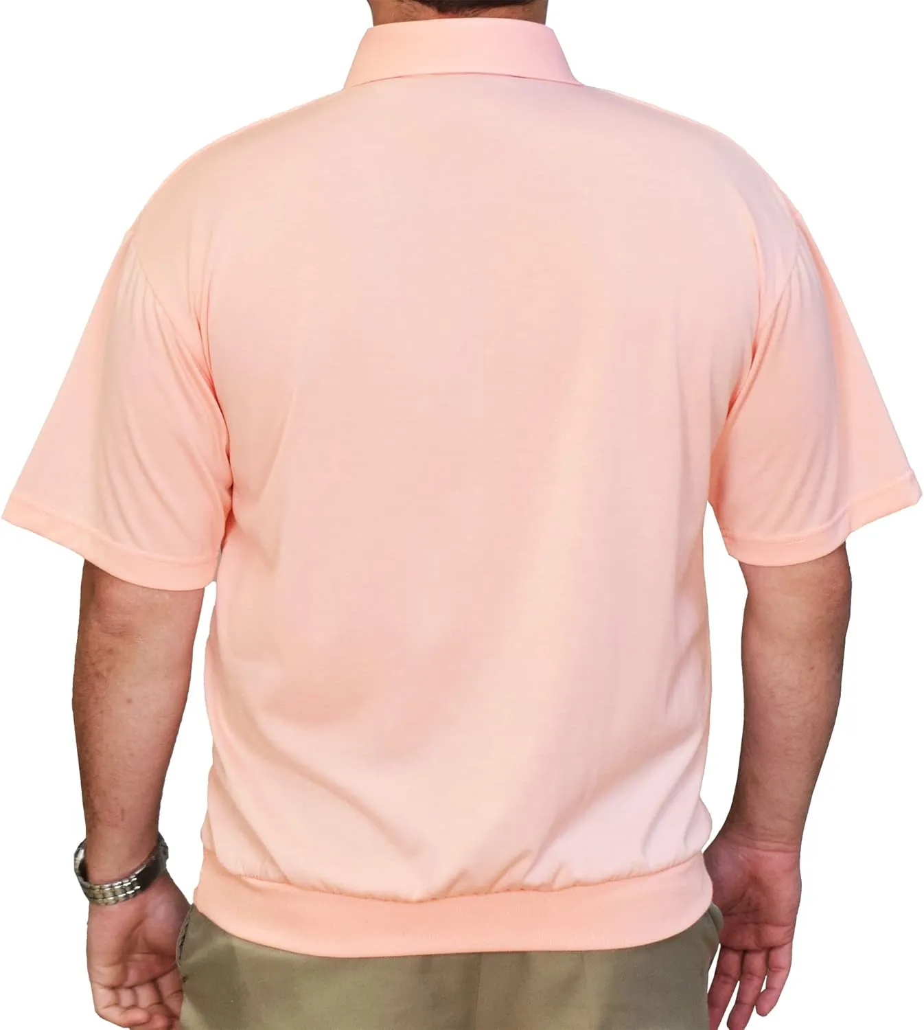 2 Pocket Solid Banded Bottom Polo Shirt