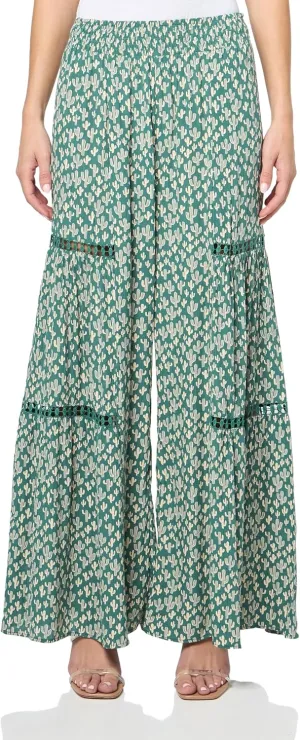 Angie Women's Wide Pants with Leg Inserts