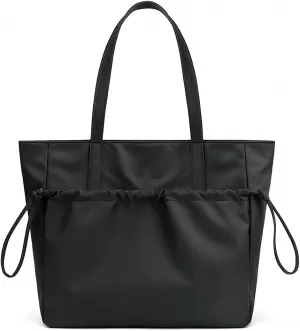 Black Tote Bag Womens Laptop Work Tote Bag Handbags for Women 17 Inch Waterproof Computer Bags Large Lightweight Ladies Casual Tote Bag Office Work Bag Briefcase Tote Bags With Pockets