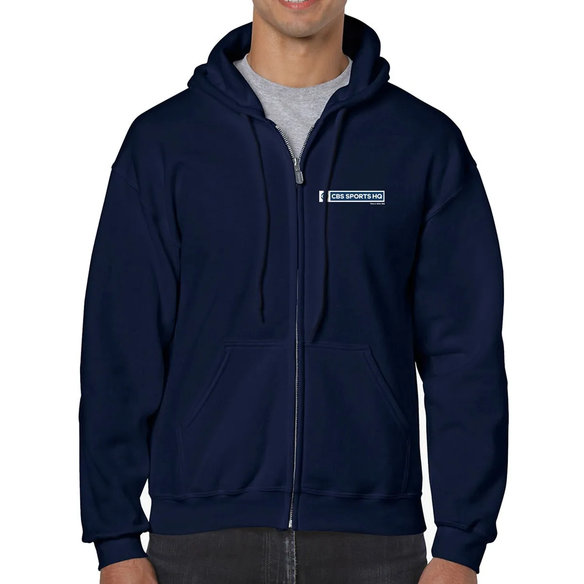 CBS Sports HQ Fleece Zip-Up Hooded Sweatshirt