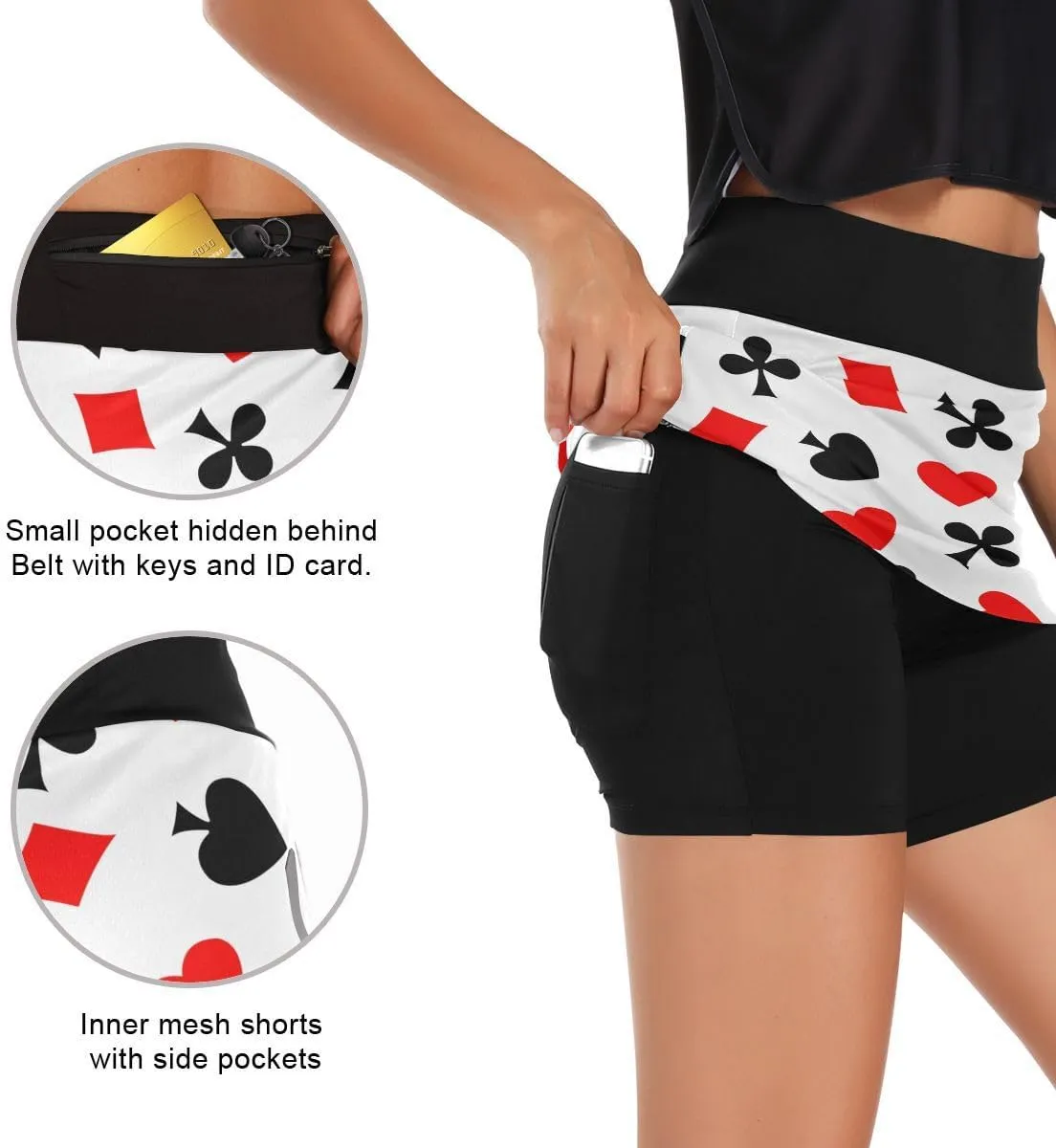 Cindly Women Tennis Skirts Golf Skorts with Pockets Athletic Skorts for Workout Running
