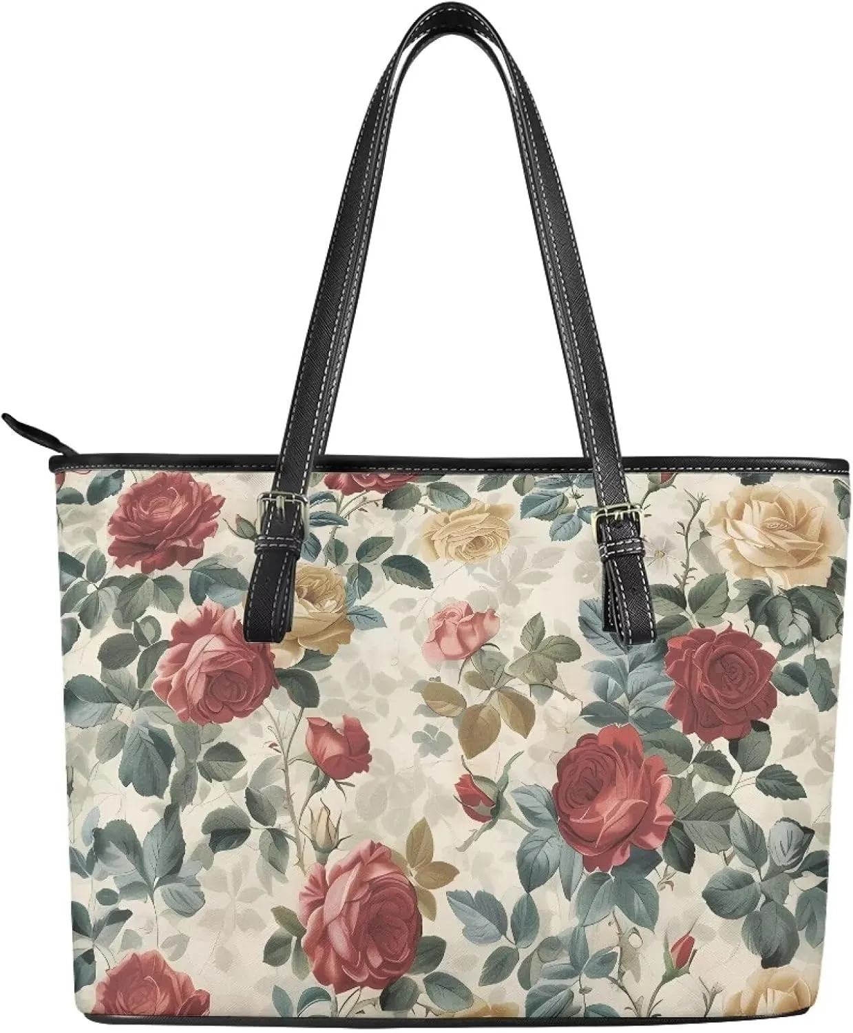 Computer Handbags Laptop Tote Bag for Women PU Leather 15.7 Inch Briefcase Waterproof Business Work