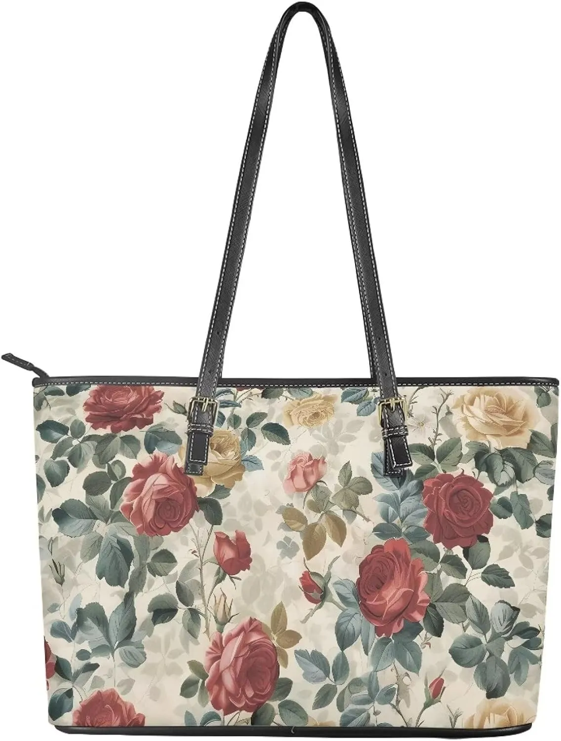 Computer Handbags Laptop Tote Bag for Women PU Leather 15.7 Inch Briefcase Waterproof Business Work
