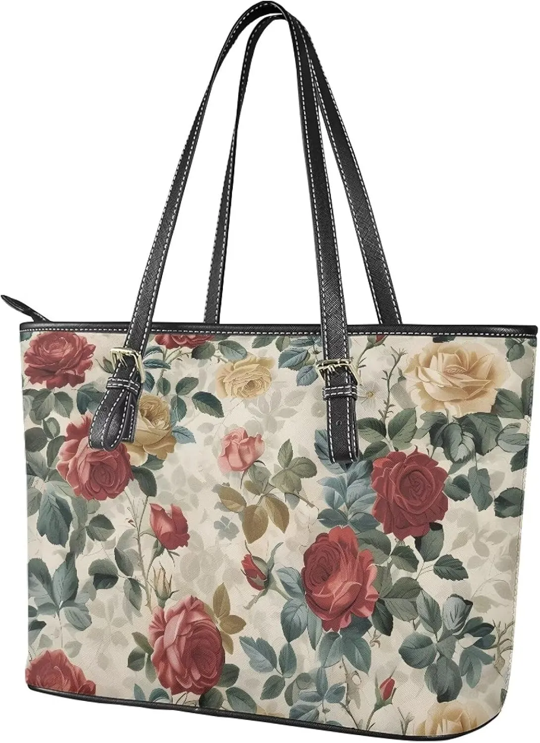 Computer Handbags Laptop Tote Bag for Women PU Leather 15.7 Inch Briefcase Waterproof Business Work