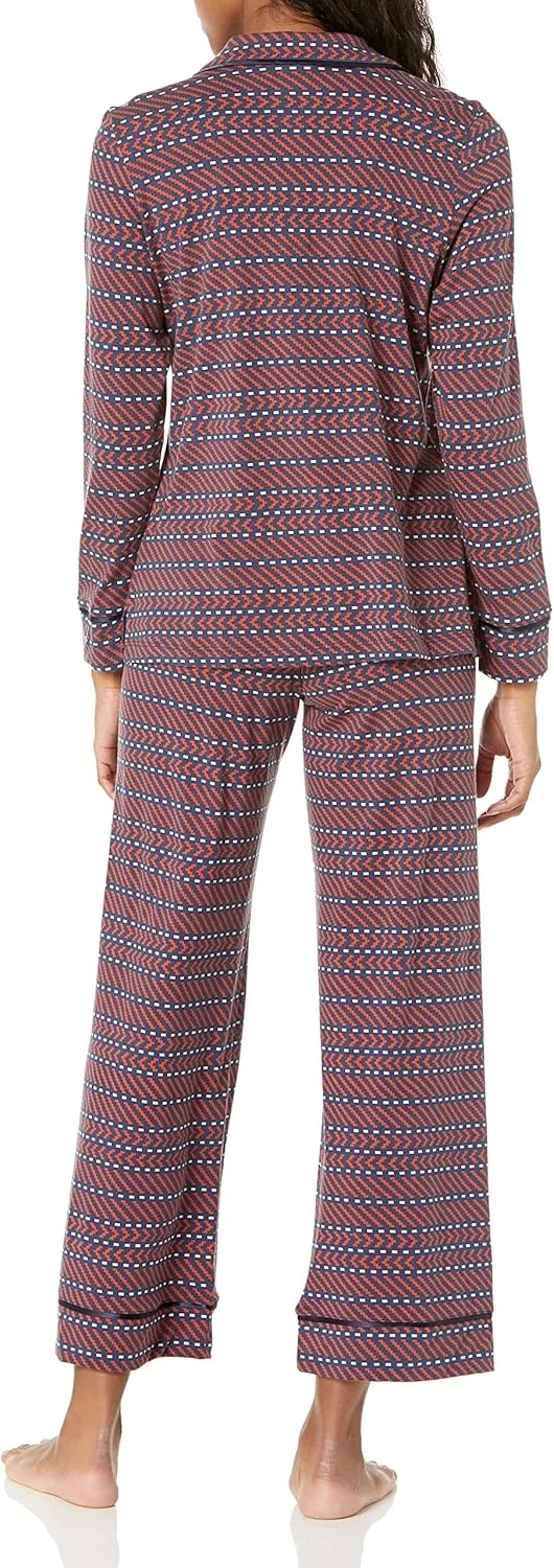 Cosabella Women's Bella Printed Petite Long Sleeve Top & Pant Pajama Set