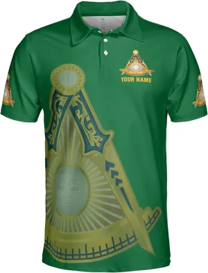 Customized Freemasonry Past Master Masonic Men's Polo Shirt S-5XL