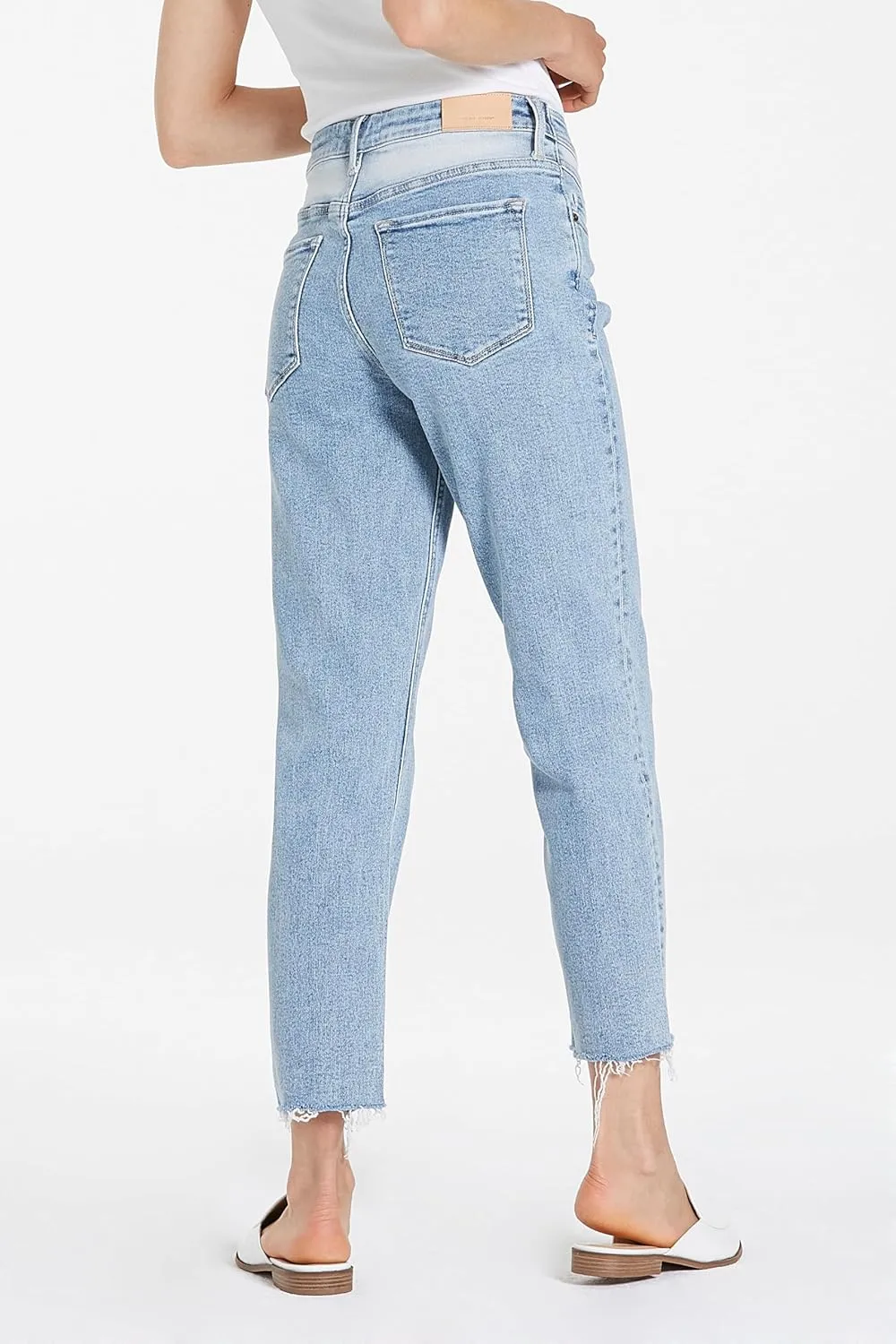 DEAR JOHN Jodi Women's Jeans Straight Leg High Rise Cropped Inseam