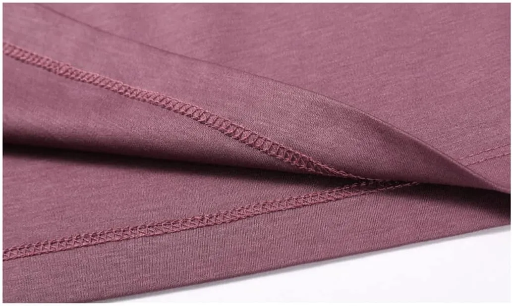Disimlarl Mercerized Cotton Round Neck T Shirt Men Long Sleeve Tops Basic Solid Tshirt Male Undershirts