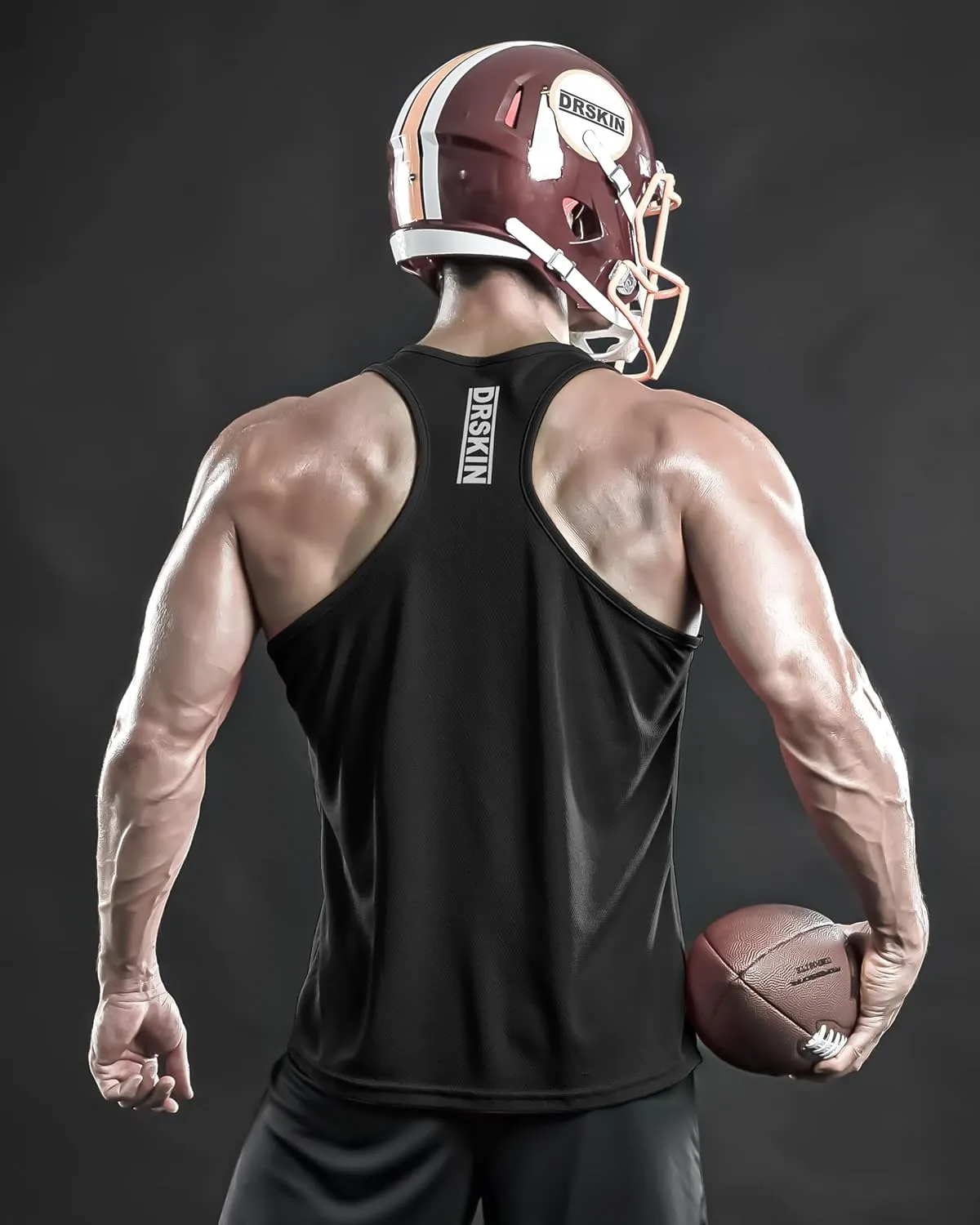 DRSKIN Men's 4, 3 or 1 Pack Tank Tops Sleeveless Shirts Y-Back Muscle Mesh Gym Training Athletic Workout Dry Fit