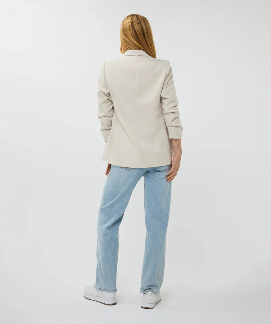 Esqualo Sand Linen Look Blazer