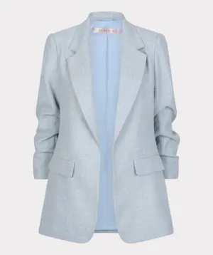 Esqualo Sky Blue Linen Look Blazer