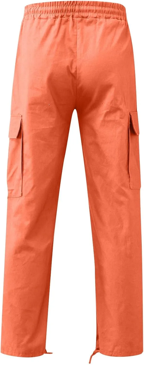 FONMA Work Pants for Men Hiking Pants Work Hiking Pants Stretch Tactical Pants Joggers Outdoor Travel Pant with Multi Pockets