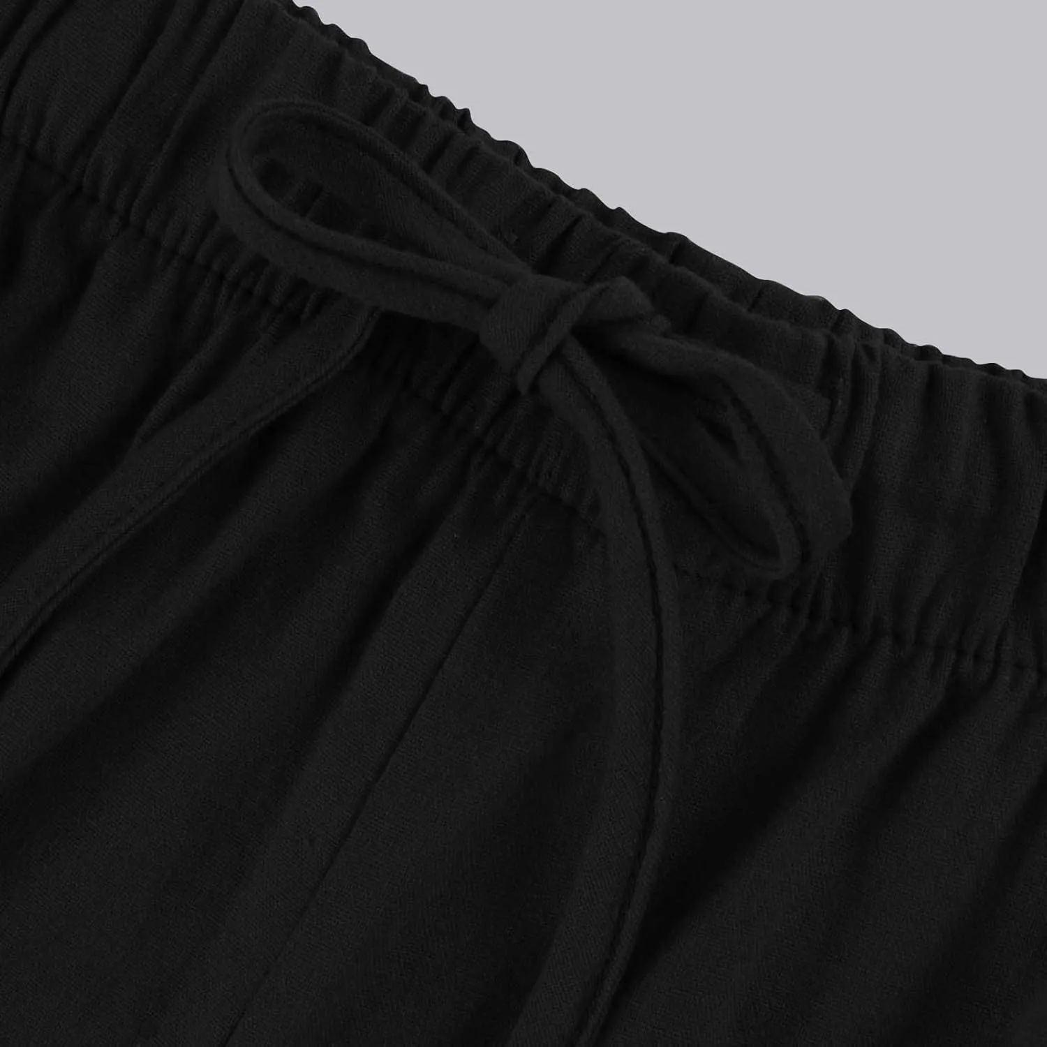 FRMUIC Women Cotton Linen Summer Palazzo Pants Flowy Wide Leg Beach Trousers Casual Lounge Pant Vacation Outfits with Pockets