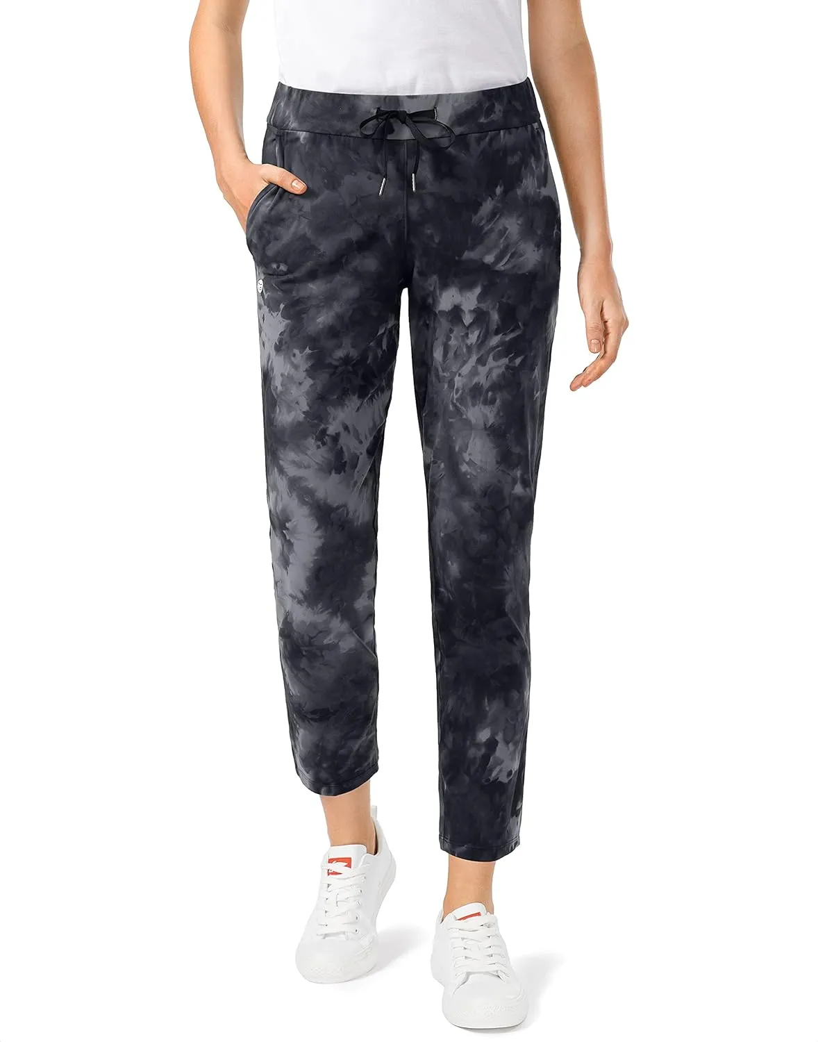 G Gradual Women's Pants with Deep Pockets 7/8 Stretch Ankle Sweatpants for Golf, Athletic, Lounge, Travel, Work