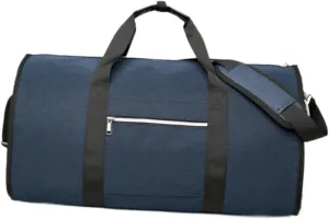 Garment Duffel Bag Business Travel Bag Shoulder Bag Carry on Garment Bag Suit Bag for Trips Holiday Hiking Business Men Women, Blue