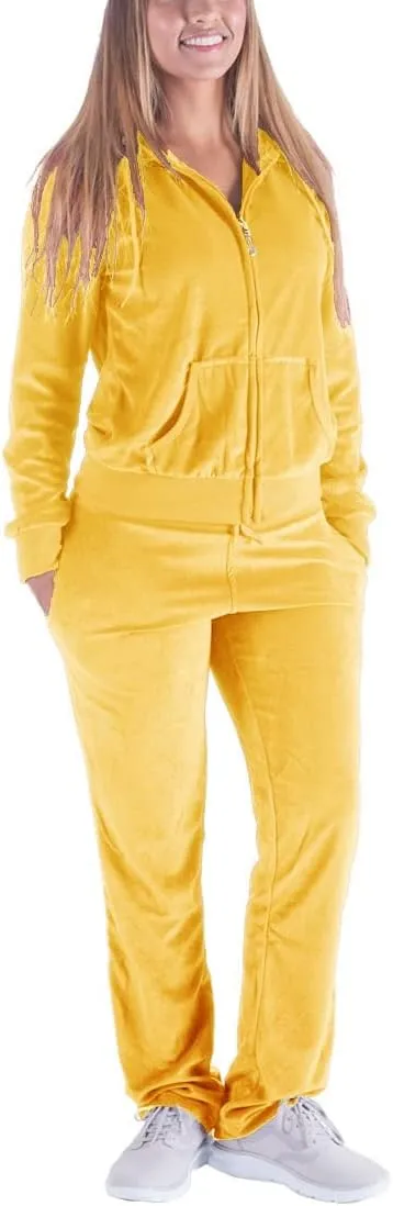 Gary Com 2 PCS Outfits Women's Fleece Sherpa Lined Sweatsuits Long Sleeve Hoodie and Sweat Pants Winter Warm Tracksuit Set