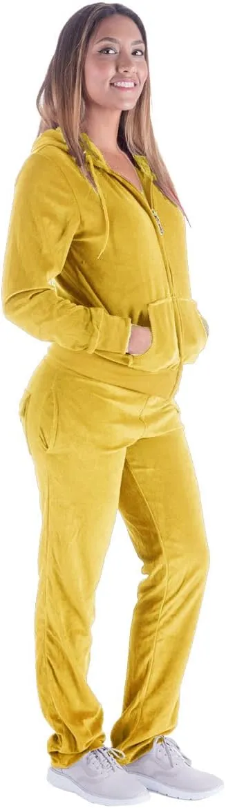 Gary Com 2 PCS Outfits Women's Fleece Sherpa Lined Sweatsuits Long Sleeve Hoodie and Sweat Pants Winter Warm Tracksuit Set