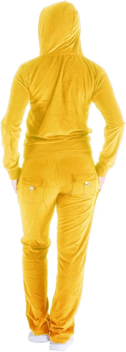 Gary Com 2 PCS Outfits Women's Fleece Sherpa Lined Sweatsuits Long Sleeve Hoodie and Sweat Pants Winter Warm Tracksuit Set