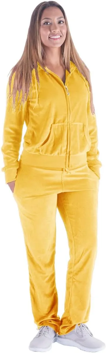 Gary Com 2 PCS Outfits Women's Fleece Sherpa Lined Sweatsuits Long Sleeve Hoodie and Sweat Pants Winter Warm Tracksuit Set