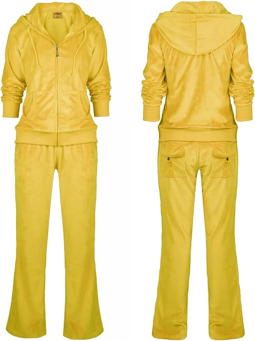 Gary Com 2 PCS Outfits Women's Fleece Sherpa Lined Sweatsuits Long Sleeve Hoodie and Sweat Pants Winter Warm Tracksuit Set