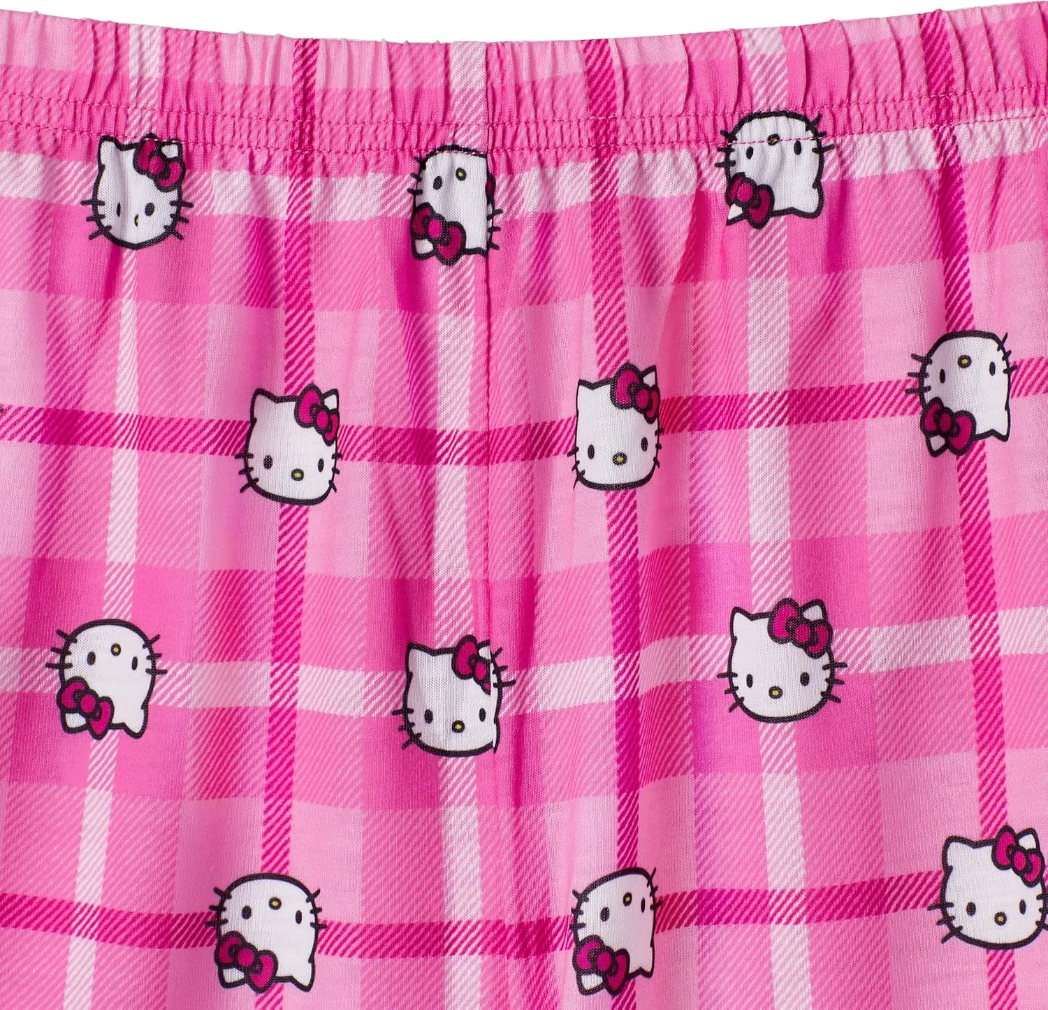 Hello Kitty Girls Pajama Pants and Sleep Shirt Sets 4 Piece PJ Top and Bottom Sleepwear Set for Girls Pajamas for Kids