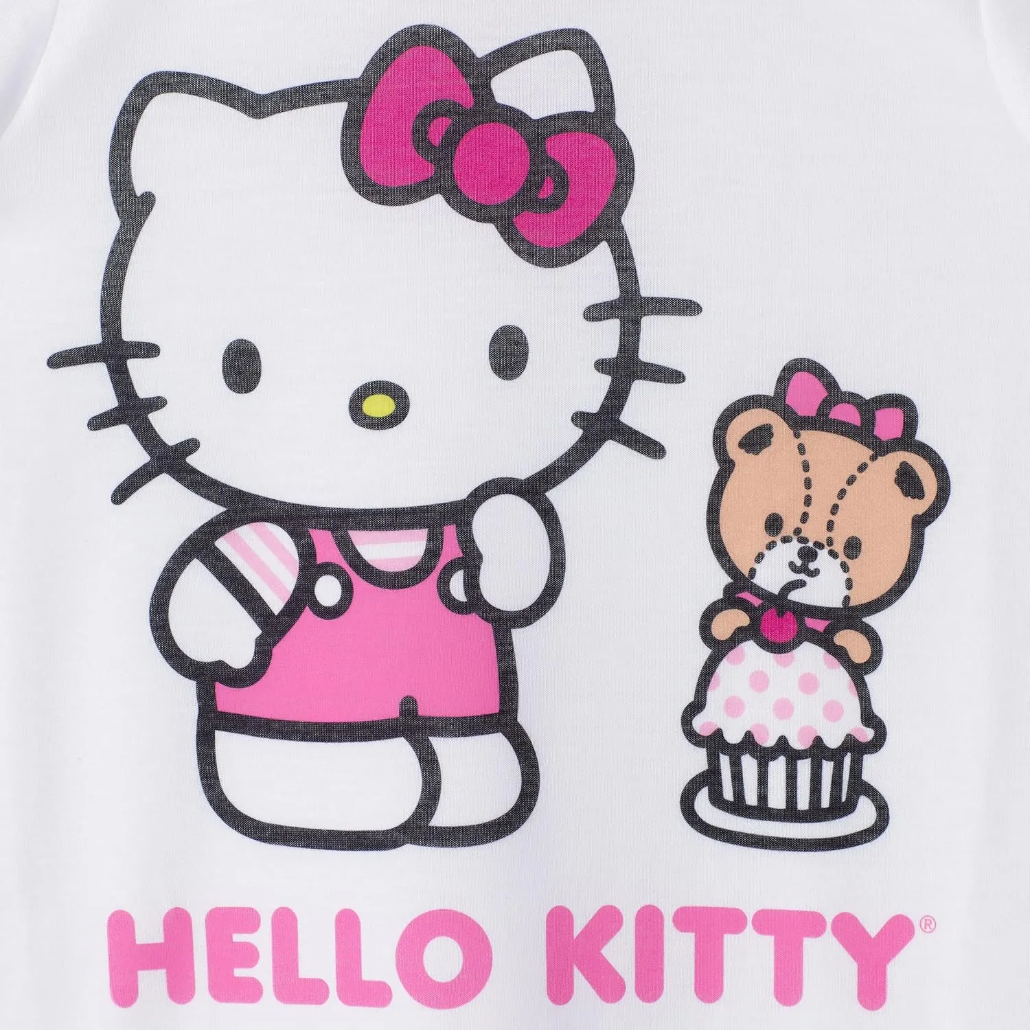 Hello Kitty Girls Pajama Pants and Sleep Shirt Sets 4 Piece PJ Top and Bottom Sleepwear Set for Girls Pajamas for Kids