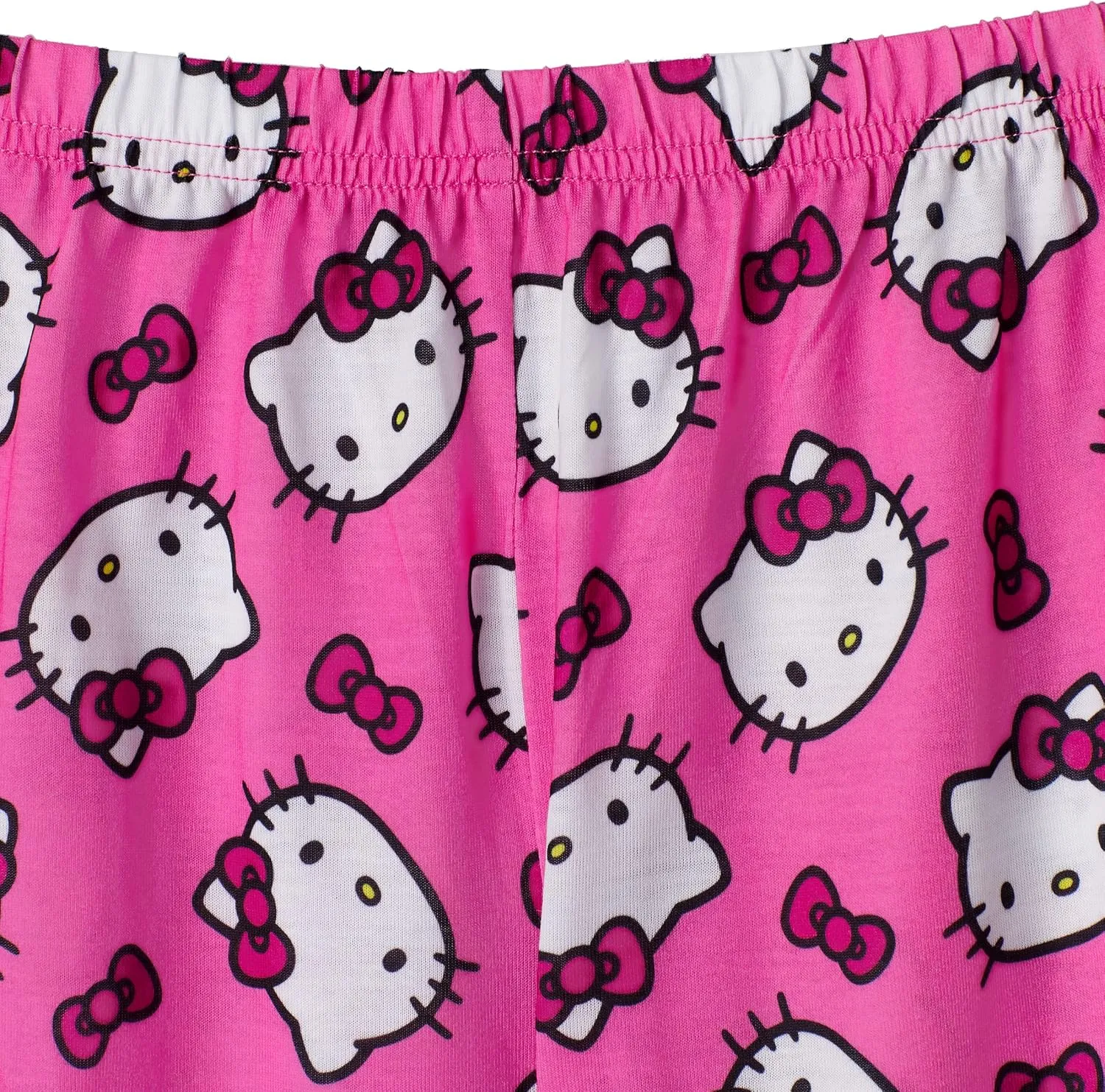 Hello Kitty Girls Pajama Pants and Sleep Shirt Sets 4 Piece PJ Top and Bottom Sleepwear Set for Girls Pajamas for Kids