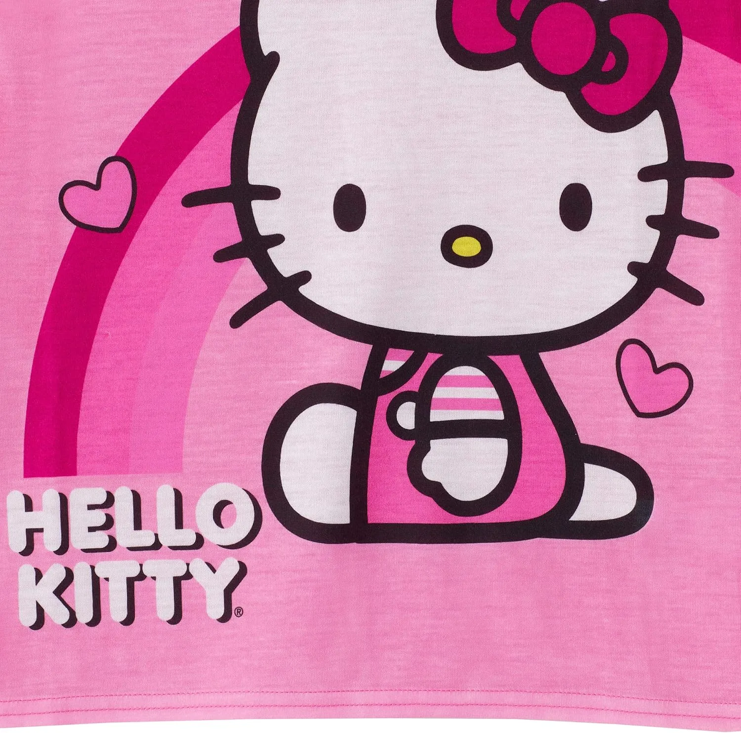 Hello Kitty Girls Pajama Pants and Sleep Shirt Sets 4 Piece PJ Top and Bottom Sleepwear Set for Girls Pajamas for Kids