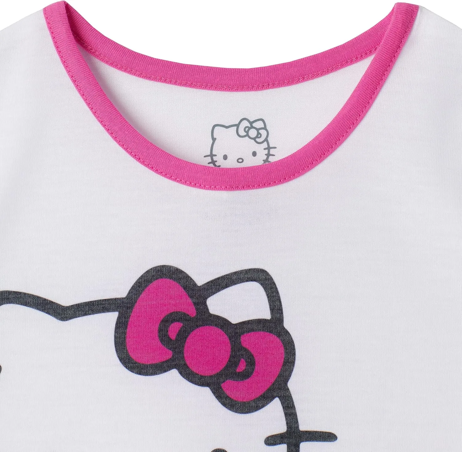 Hello Kitty Girls Pajama Pants and Sleep Shirt Sets 4 Piece PJ Top and Bottom Sleepwear Set for Girls Pajamas for Kids
