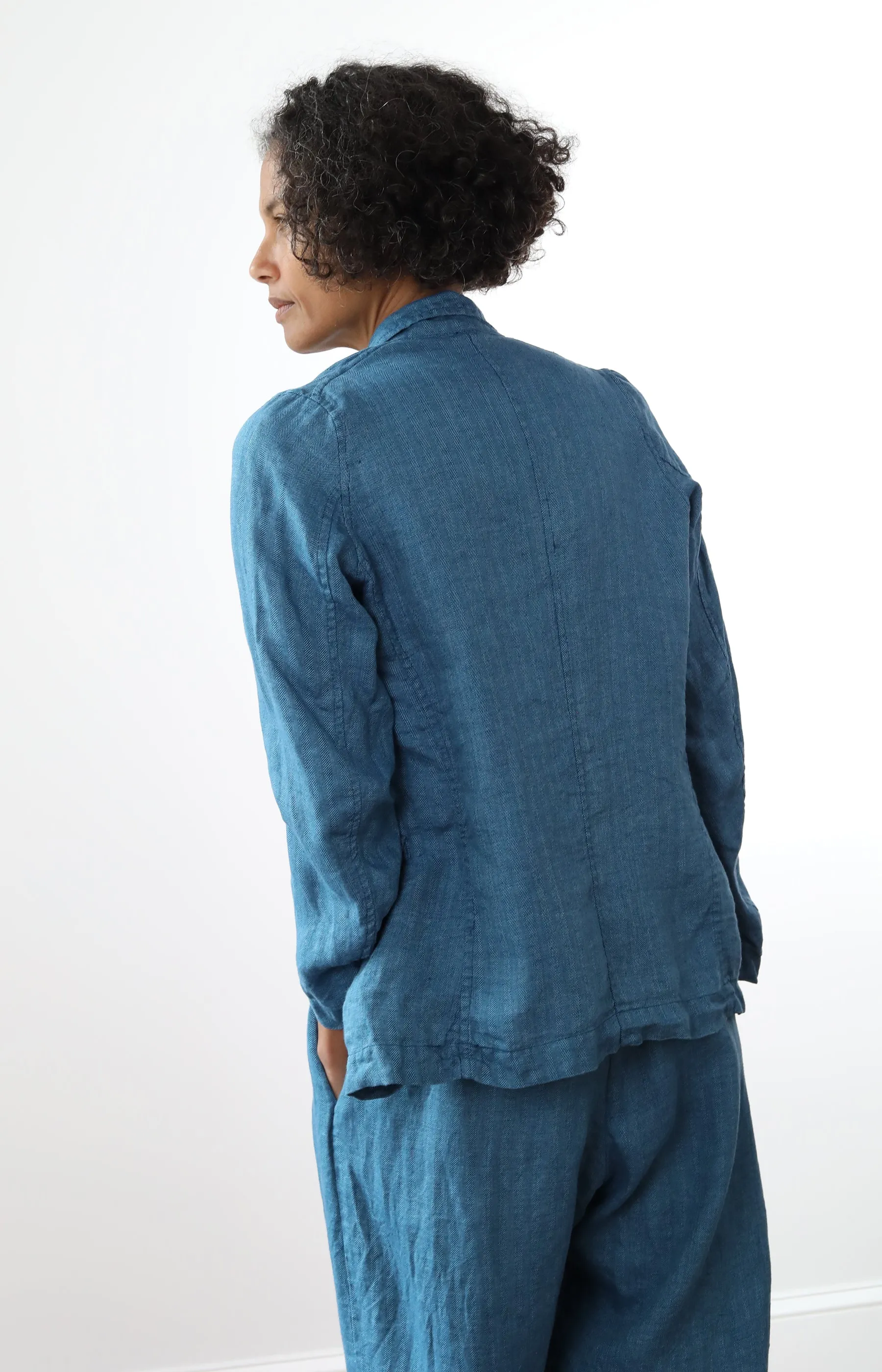 Herringbone Linen Cloud Jacket