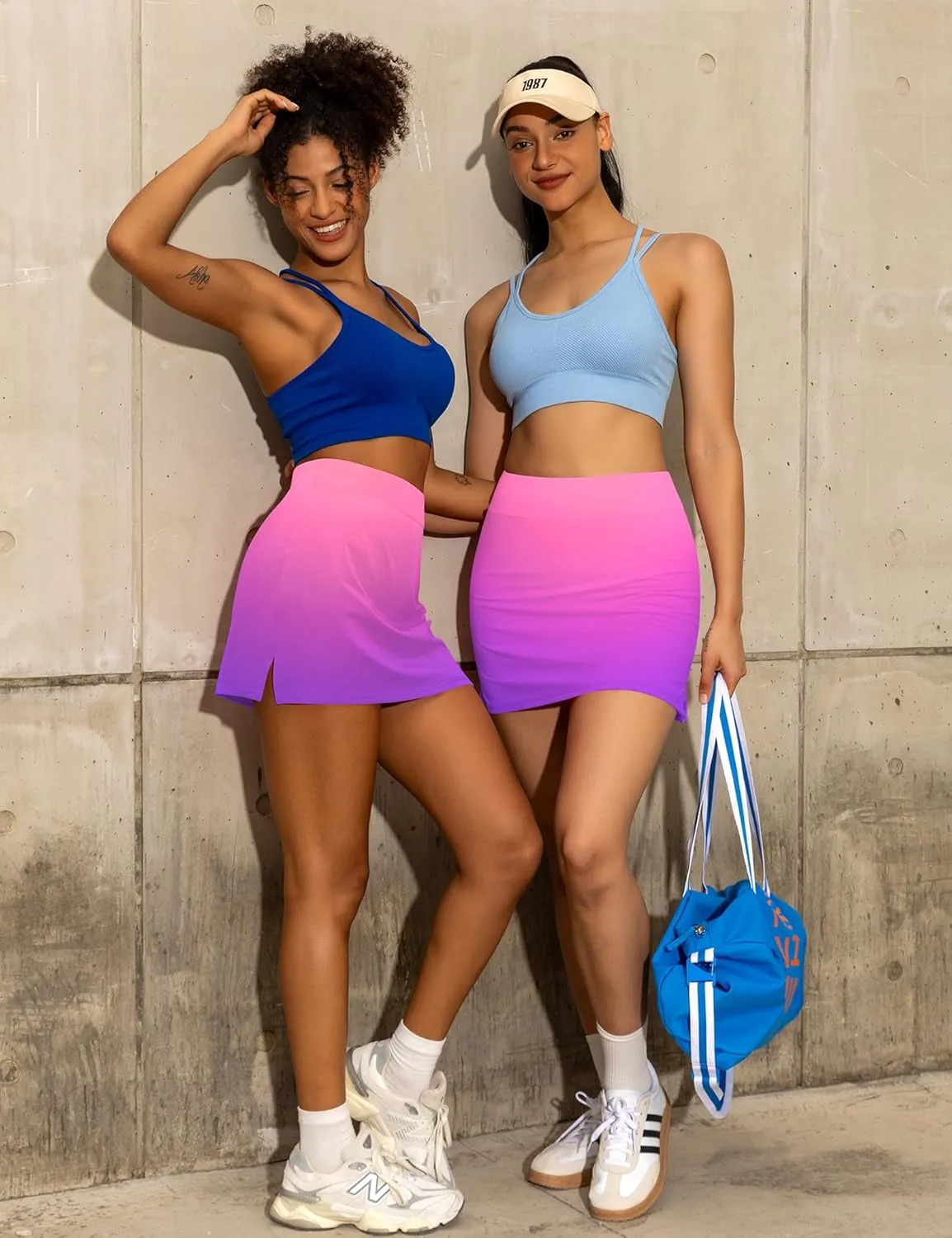 JoyGirl 15" Tennis Skirts for Women with Shorts High Waisted Golf Skirt Athletic Casual Skort with Inner Pocket