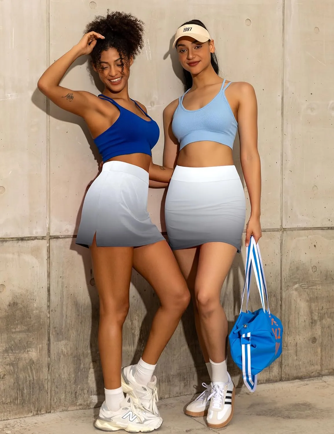 JoyGirl 15" Tennis Skirts for Women with Shorts High Waisted Golf Skirt Athletic Casual Skort with Inner Pocket