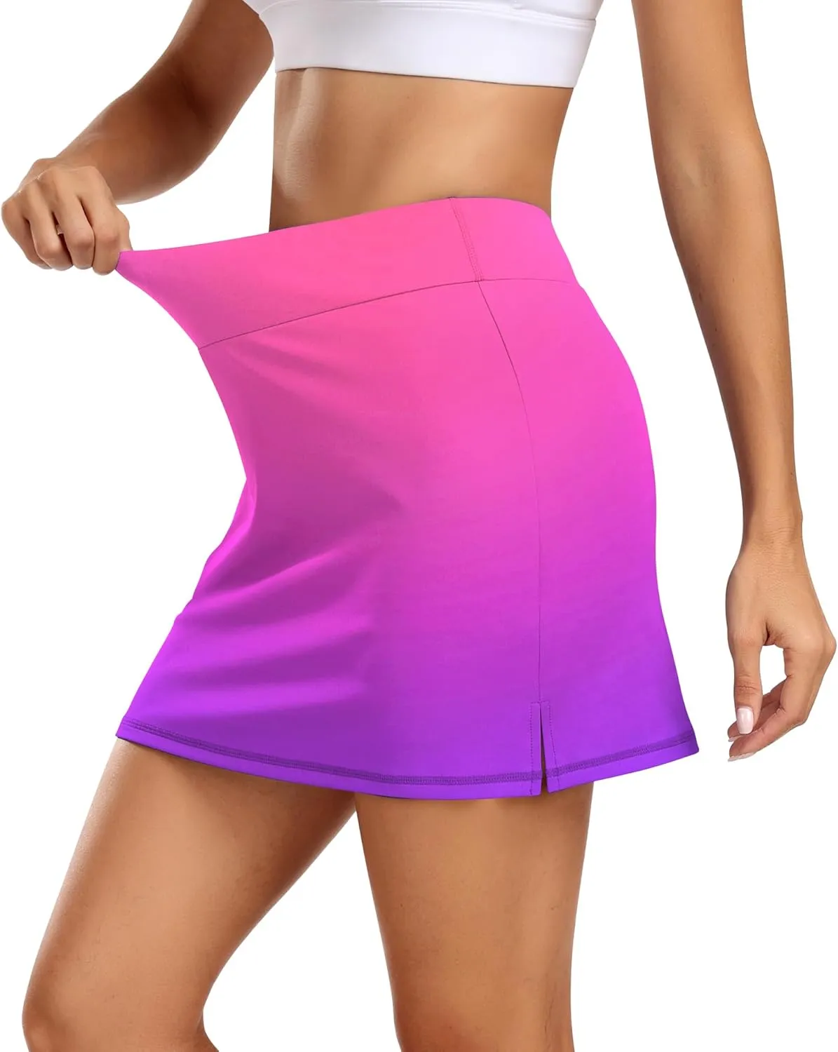 JoyGirl 15" Tennis Skirts for Women with Shorts High Waisted Golf Skirt Athletic Casual Skort with Inner Pocket