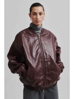 King Leather Bomber - Bitter Chocolate