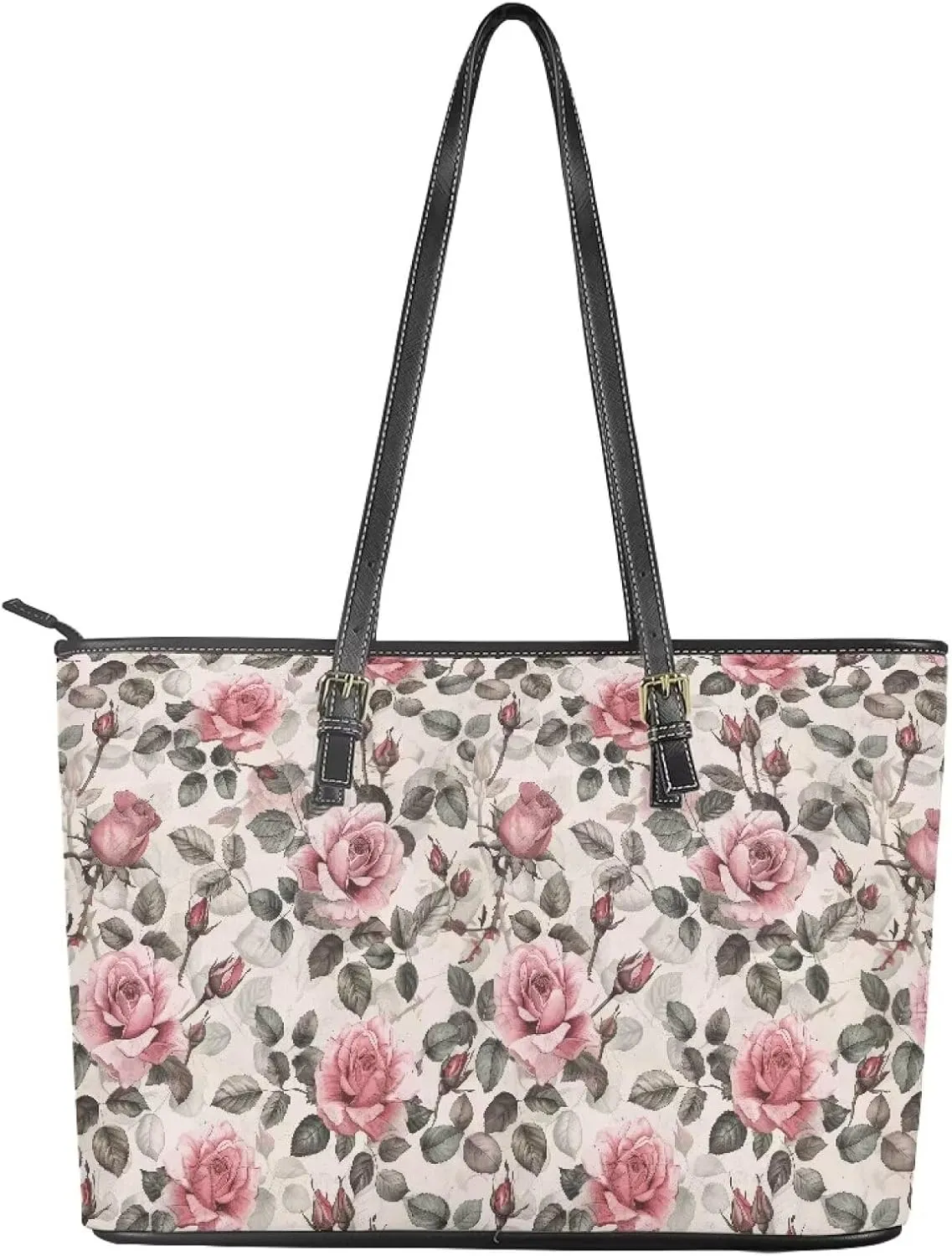 Large Capacity Laptop Bag for Women Waterproof Leather Tote Bag 15.7 Inch Computer Business Briefcase Handbag