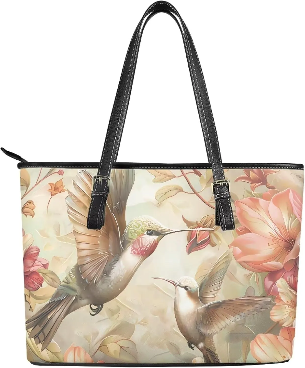 Large Capacity Laptop Bag for Women Waterproof Leather Tote Bag 15.7 Inch Computer Business Briefcase Handbag