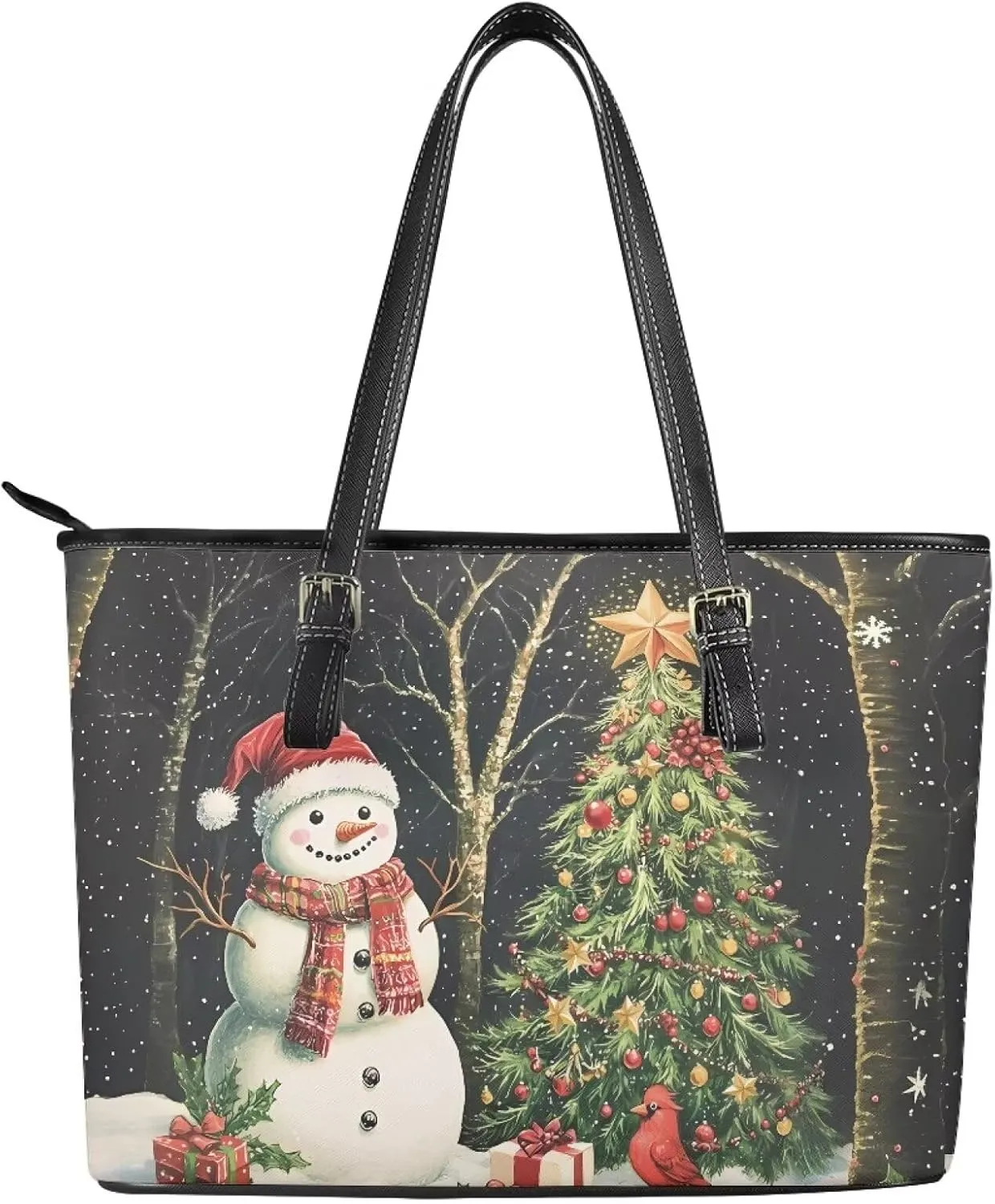 Large Capacity Laptop Bag for Women Waterproof Leather Tote Bag 15.7 Inch Computer Business Briefcase Handbag