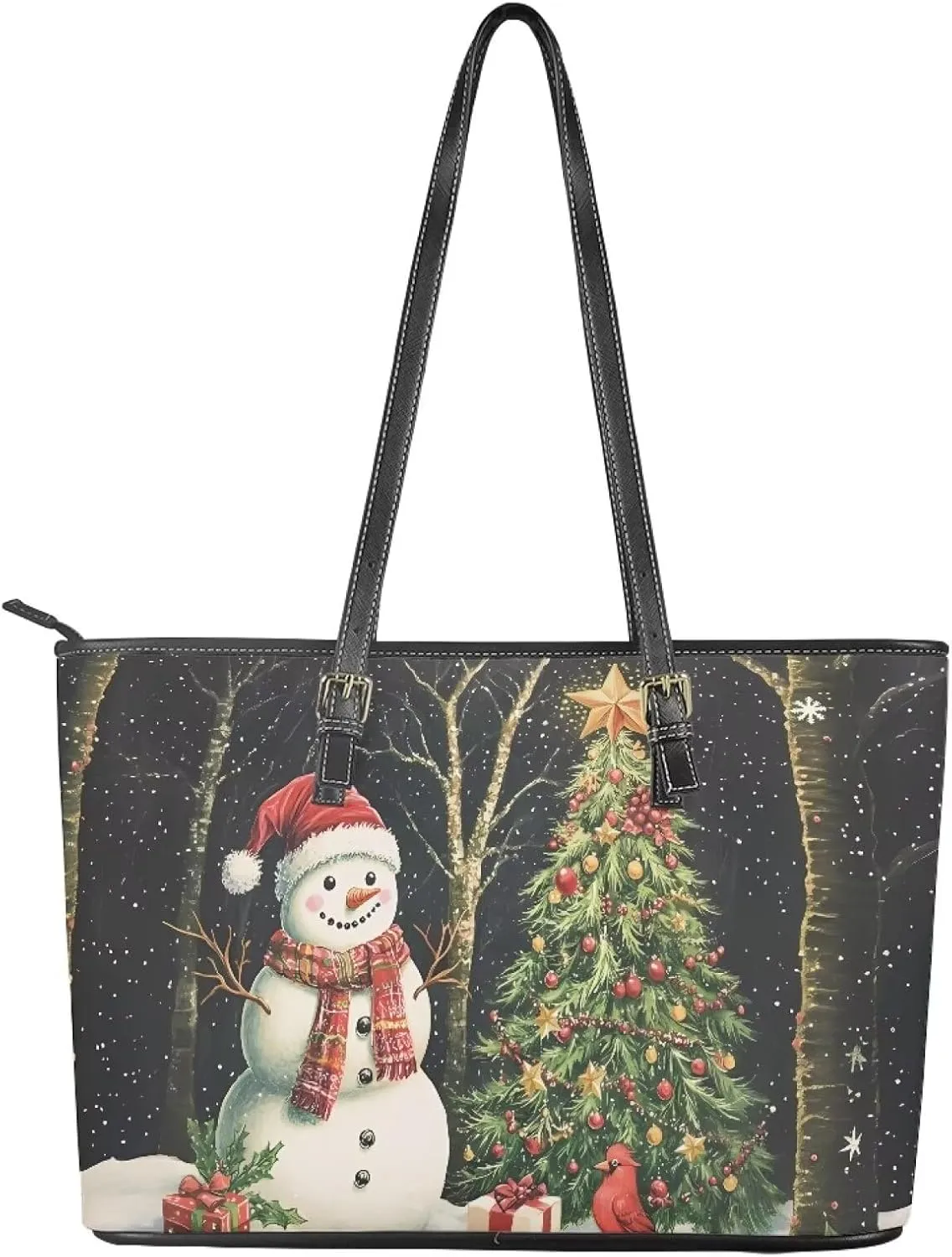 Large Capacity Laptop Bag for Women Waterproof Leather Tote Bag 15.7 Inch Computer Business Briefcase Handbag