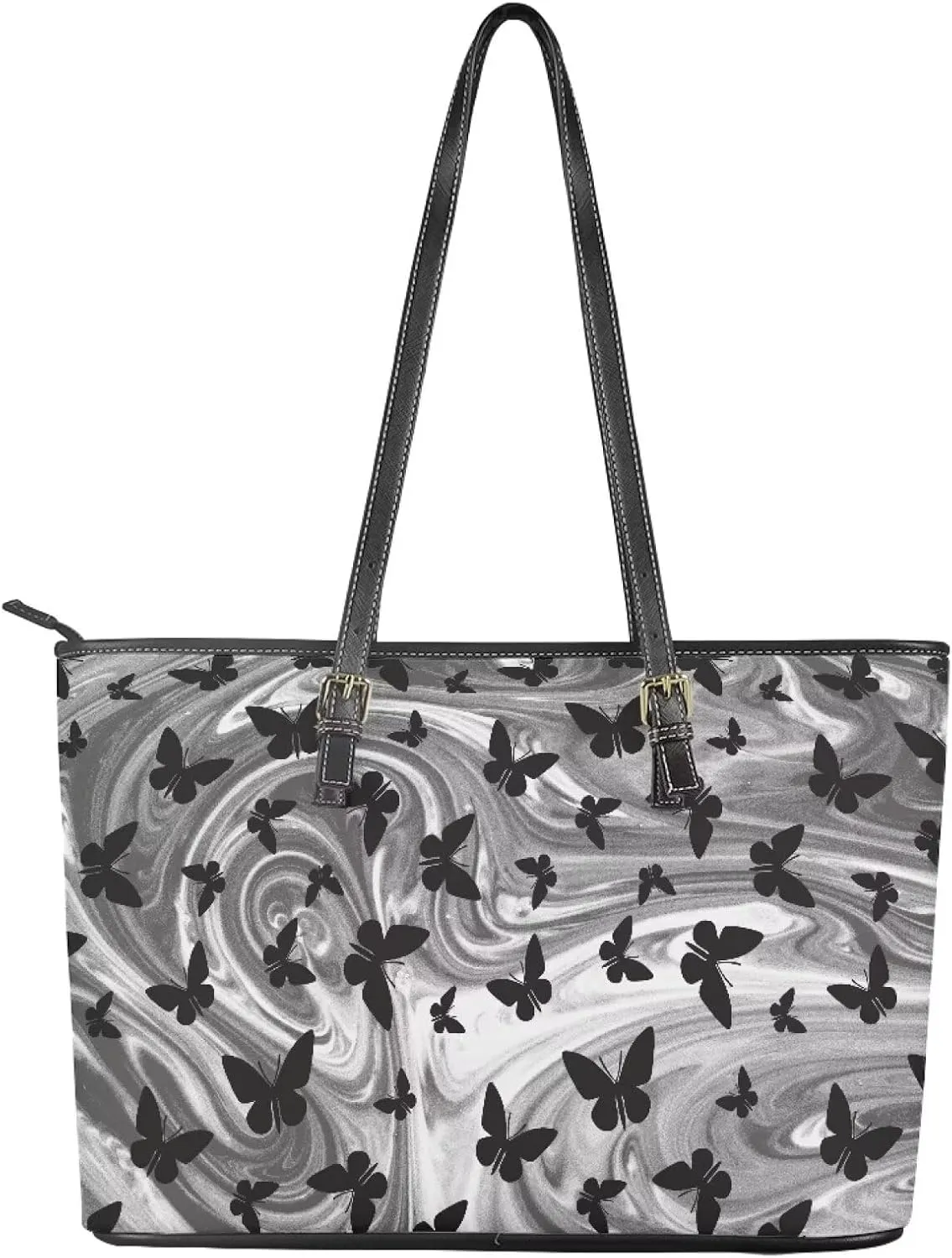 Large Capacity Laptop Bag for Women Waterproof Leather Tote Bag 15.7 Inch Computer Business Briefcase Handbag
