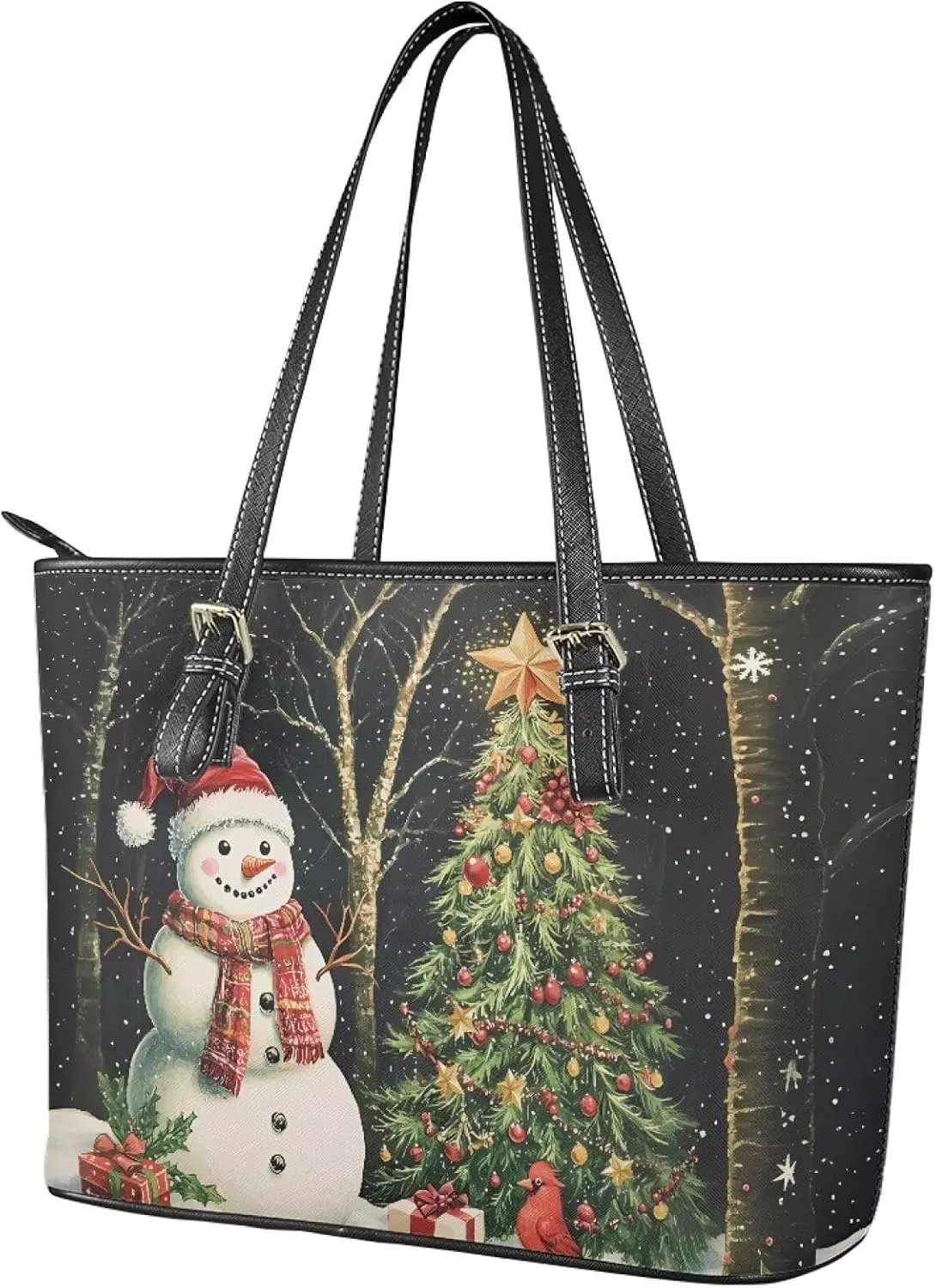 Large Capacity Laptop Bag for Women Waterproof Leather Tote Bag 15.7 Inch Computer Business Briefcase Handbag