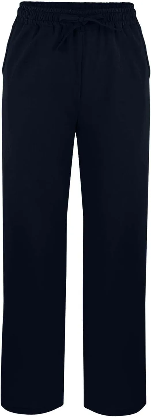 Linen Pants for Women Summer High Waist Elastic Straight Leg Lounge Pant Casual Loose Lightweight Beach Trousers 2025