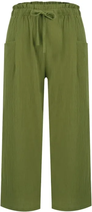 Linen Pants Women,Vacation Outfits Plus Size Beach Shorts Dressy Casual Trouser Gauze Spring Pants for Women