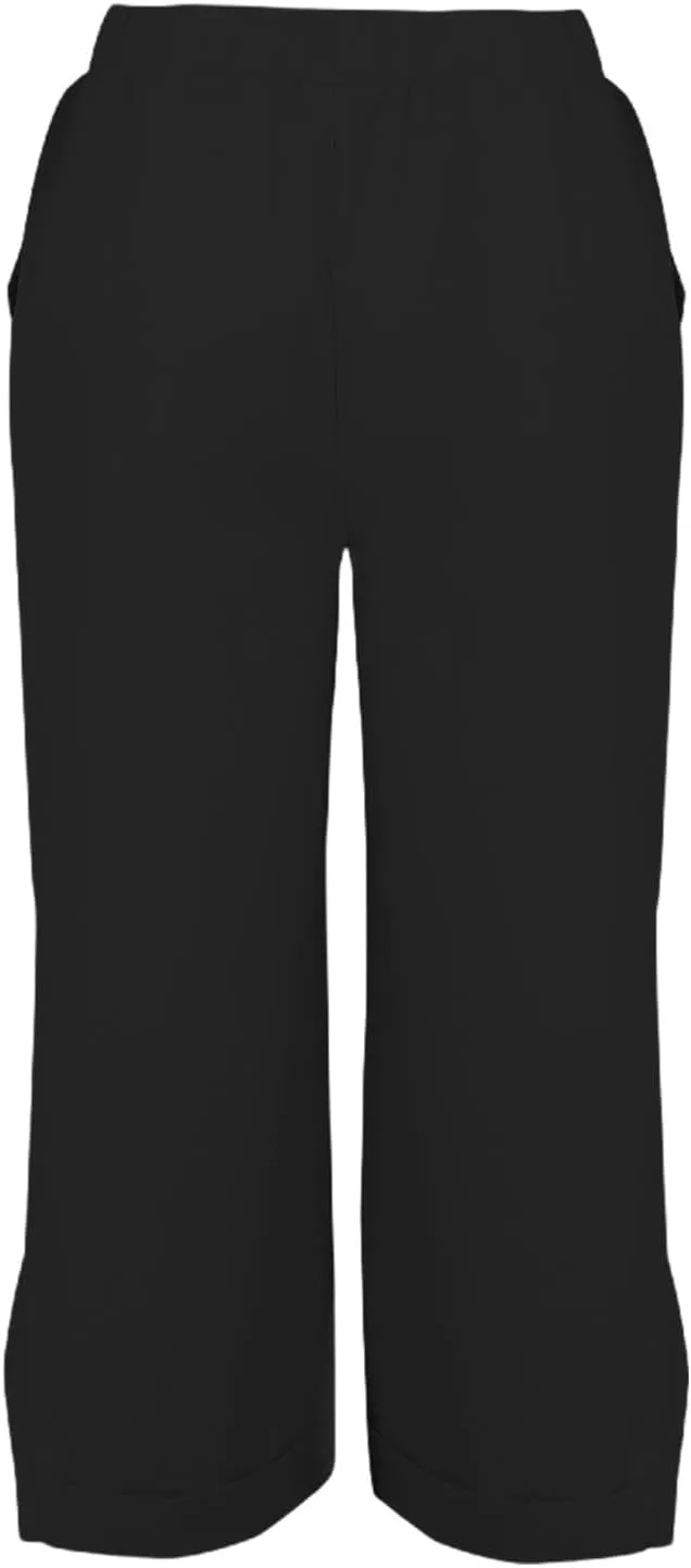 Linen Summer Pants for Woman Elastic Pants Long Drawstring Linen Women Waist Cotton Casual Slit Trouser with Pockets