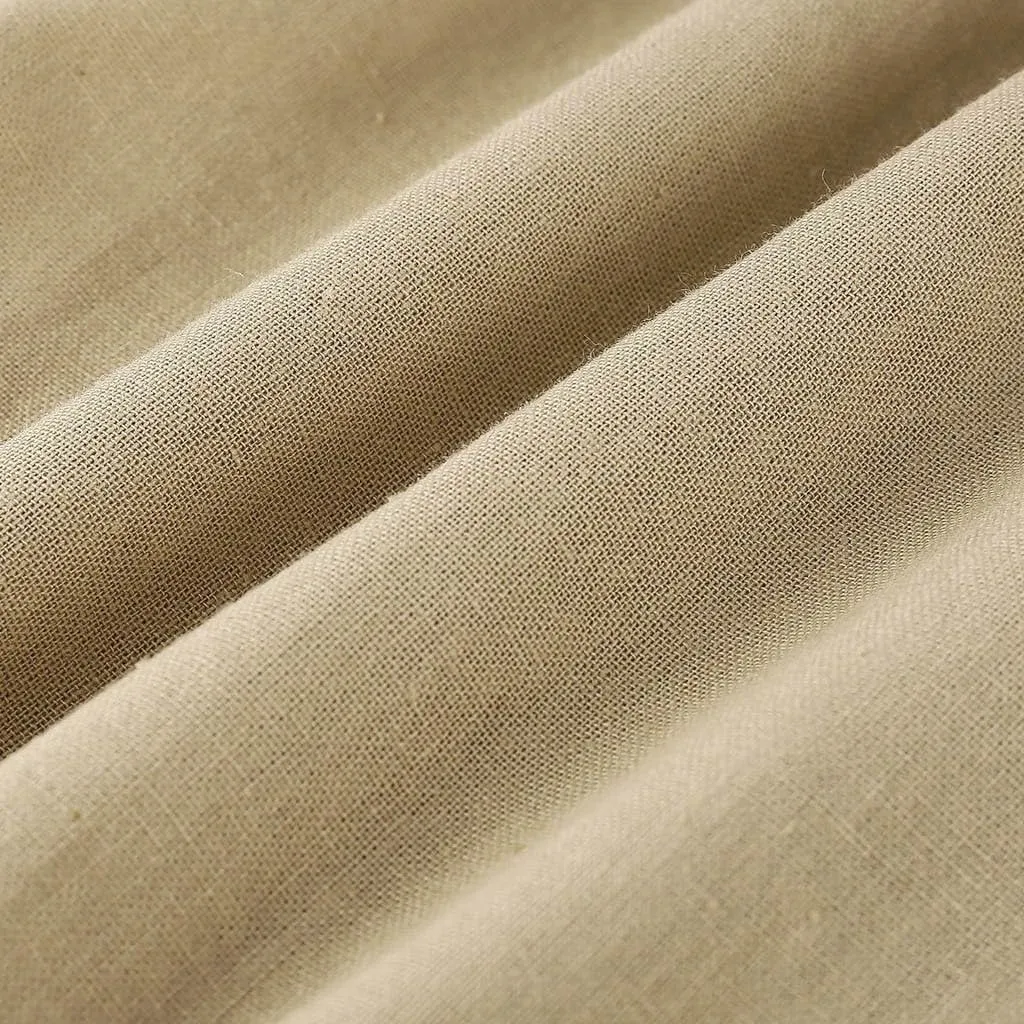 Loose Women Straight Summer Pants High Casual Waist Long Solid Cotton Pants Womens High Waist White