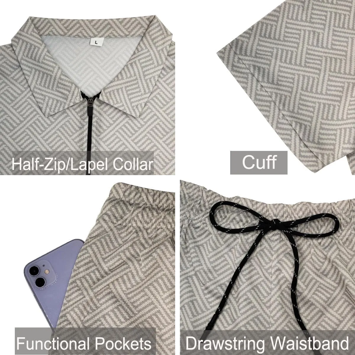Men Track Suits 2 Piece Set Summer Casual Outfits Fashion Polo Shirts Short Sleeve and Shorts Set Vacation Clothes