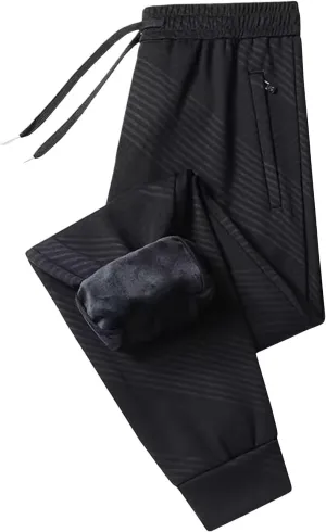 Mens Casual Cotton Sweatpants Drawstring Elastic Waist Wide Leg Pant Workout Sport Pants Work Multi Pockets
