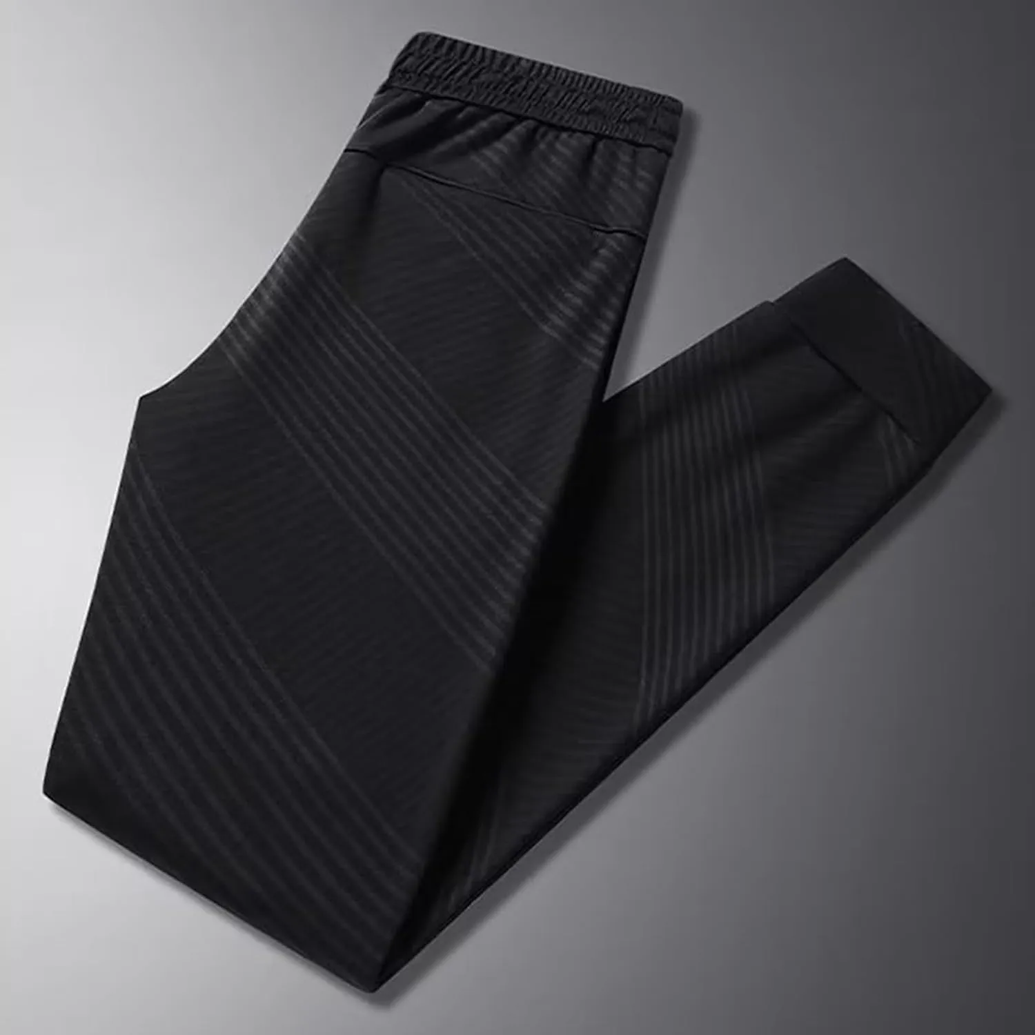 Mens Casual Cotton Sweatpants Drawstring Elastic Waist Wide Leg Pant Workout Sport Pants Work Multi Pockets
