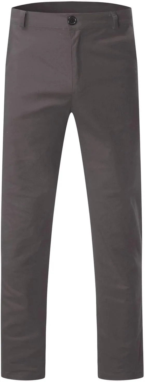 Men's Chino Pants Slim Fit Stretch Comfy Lightweight Dress Pants Skinny Straight Formal Pants Casual Business Trousers
