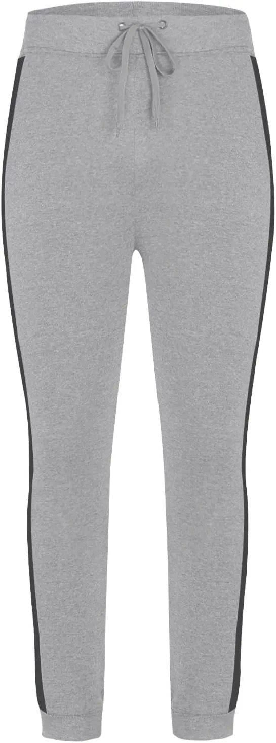 Mens Drawstring Waist Wide Leg Track Pants Fashion Solid Color Running Pants Casual Slim Fit Trousers with Pocket