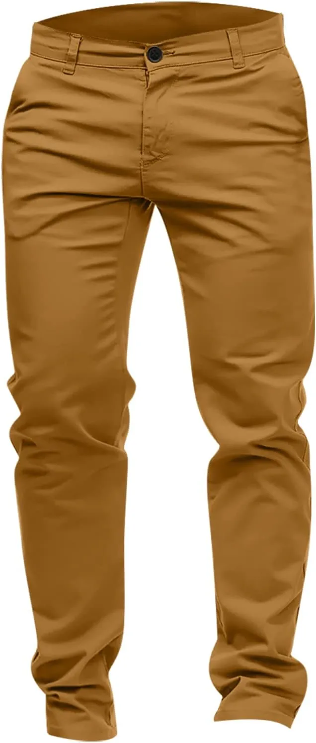 Men's High Waisted Pants Sports Casual Jogging Trousers Lightweight Hiking Work Pants Outdoor Pant Blue Striped